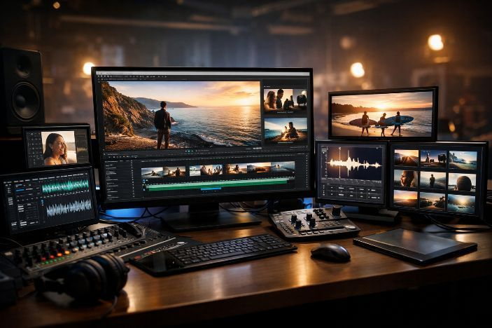 High-Tech Multimedia Production Studio