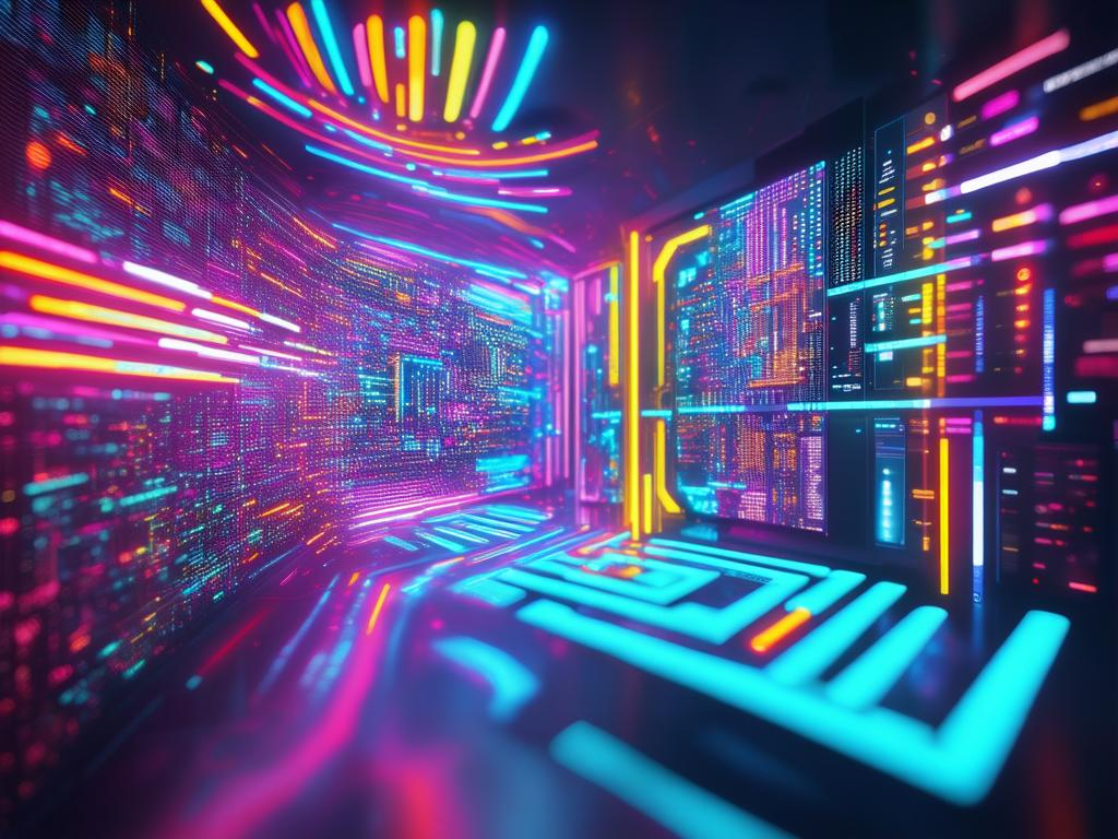 Vivid Digital Art: A Technicolor Virtual Reality
