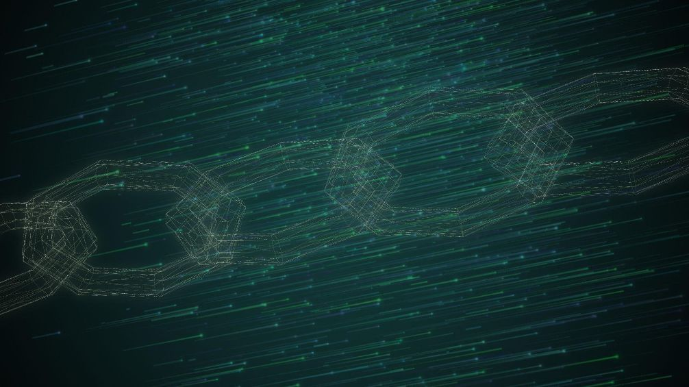 Futuristic Digital Chain Animation
