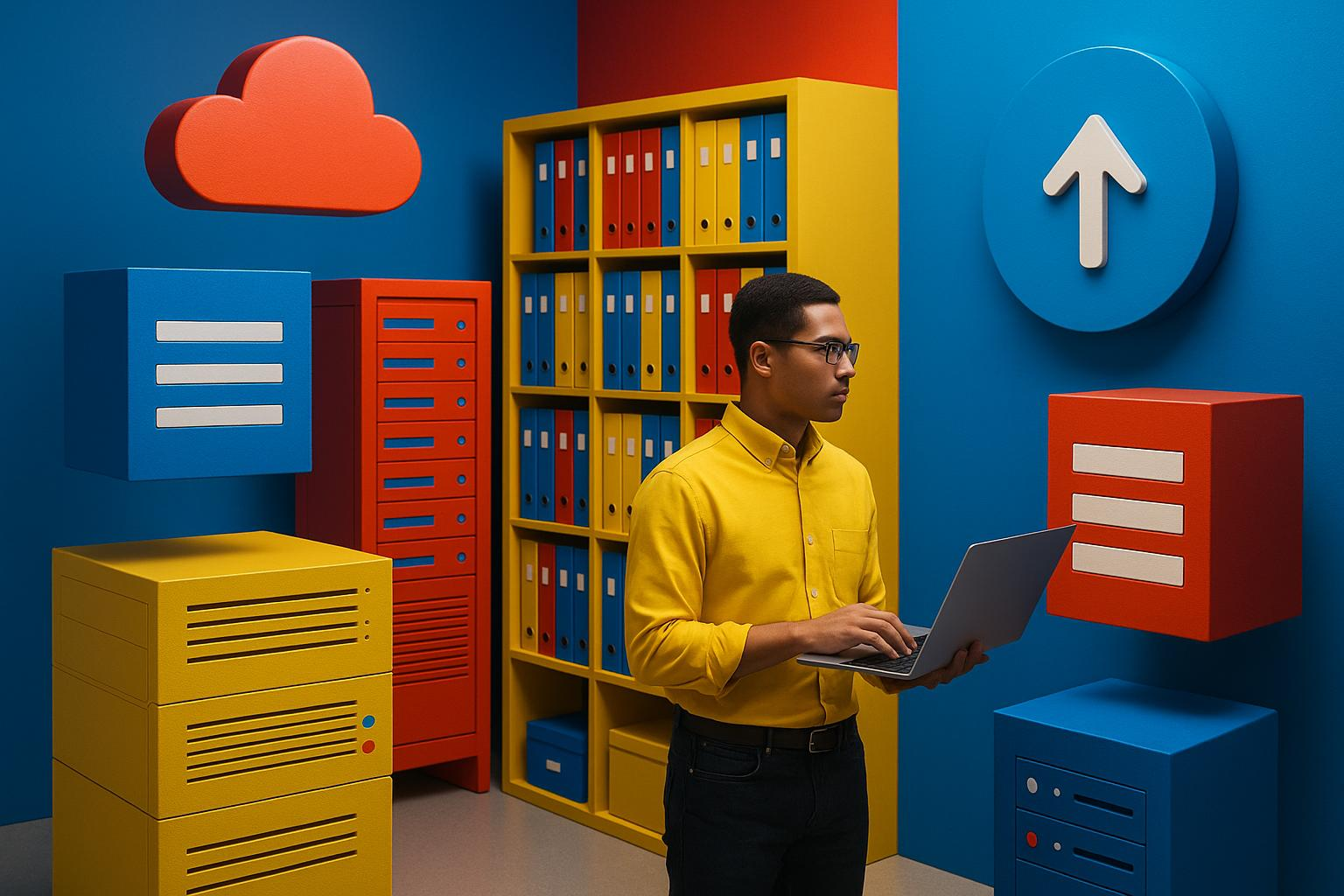 Cloud Data Management and Storage Concept